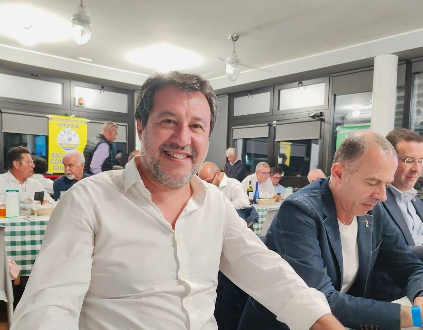 Saronno - Cena elettorale con Salvini