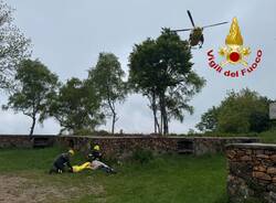 Soccorso alpino e vigili del fuoco sul Monte Piambello