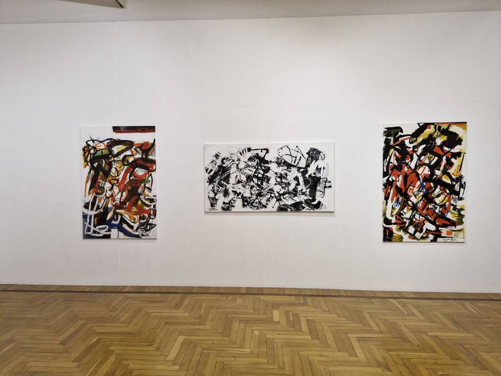 Taglio del nastro per la mostra di Santo Nania a Palazzo Leone da Perego a Legnano
