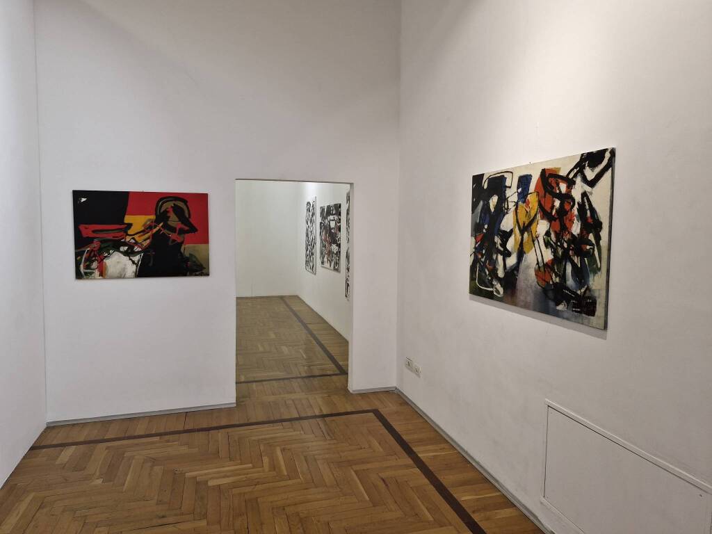 Taglio del nastro per la mostra di Santo Nania a Palazzo Leone da Perego a Legnano