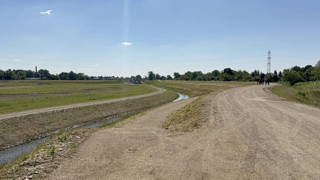 Taglio del nastro per le vasche di laminazione del Fiume Olona  
