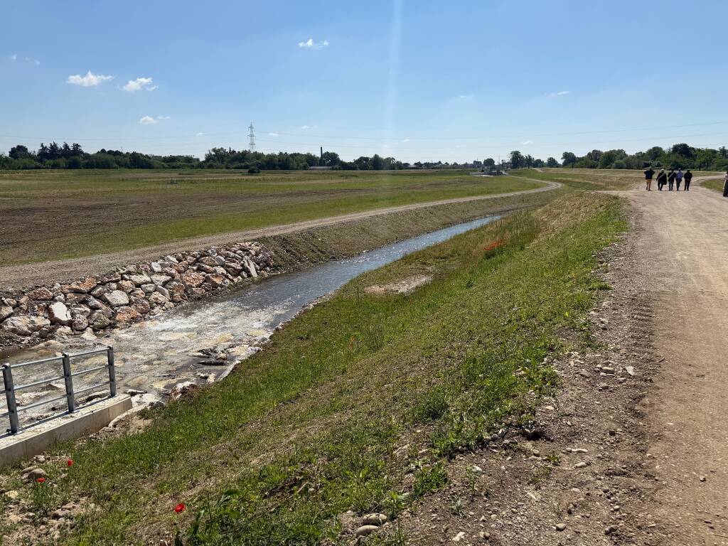 Taglio del nastro per le vasche di laminazione del Fiume Olona  