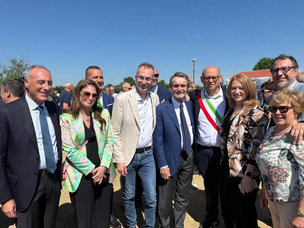 Taglio del nastro per le vasche di laminazione del Fiume Olona  
