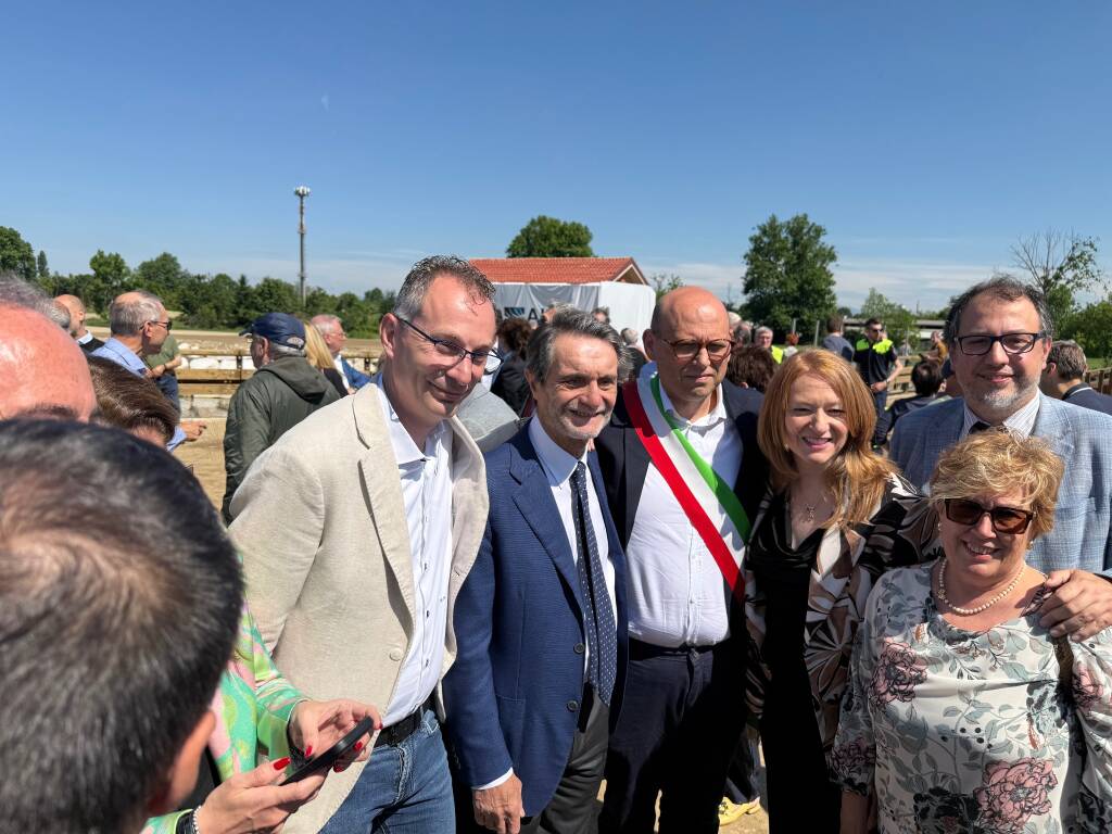 Taglio del nastro per le vasche di laminazione del Fiume Olona  
