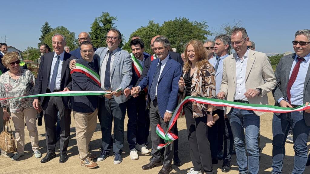 Taglio del nastro per le vasche di laminazione del Fiume Olona  