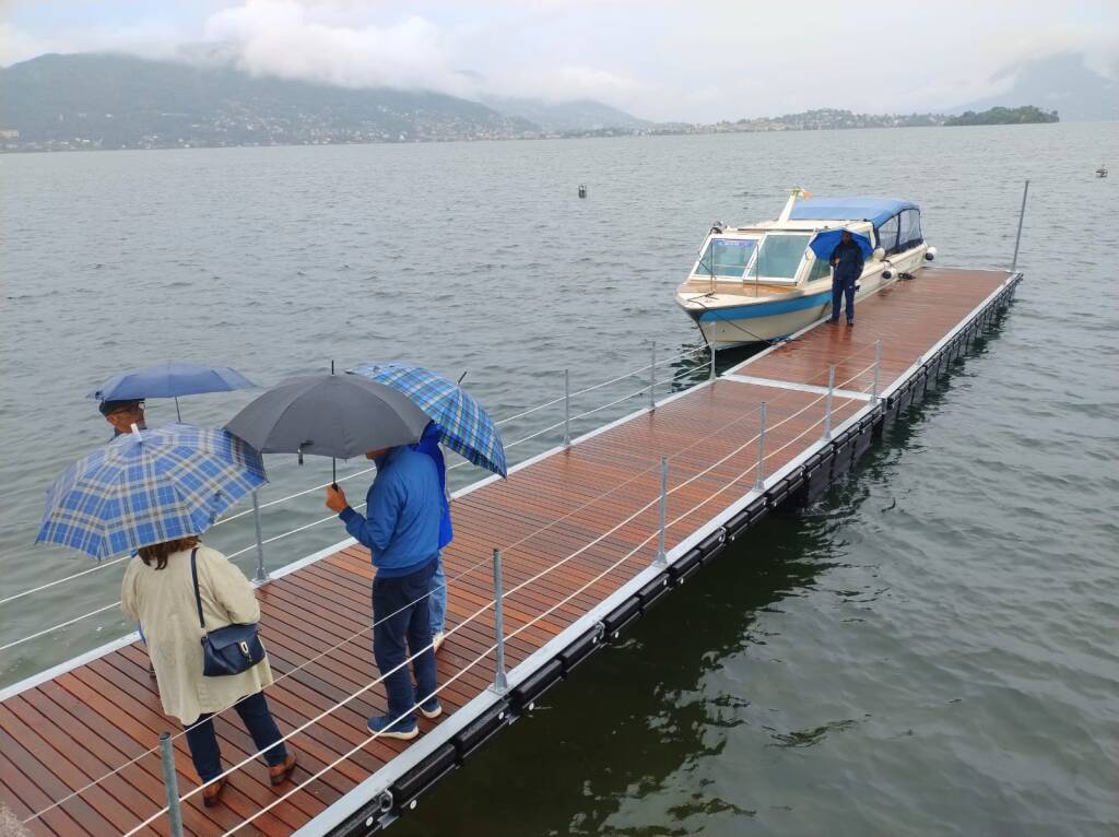 Un nuovo pontile d'attracco sul lungolago di Baveno
