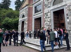 Il funerale di Leonardo Puggioni a Casciago