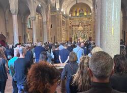 Il funerale di Leonardo Puggioni a Casciago
