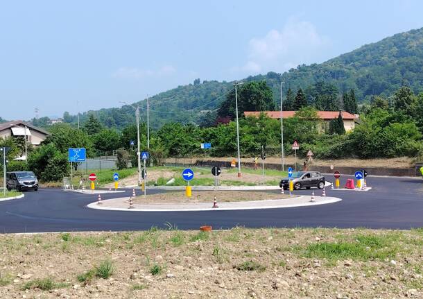 L’incrocio sulla Statale a Cocquio Trevisago