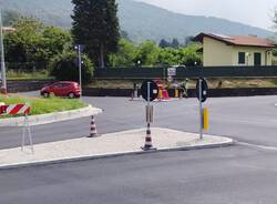 Il nuovo incrocio sulla Statale a Cocquio Trevisago