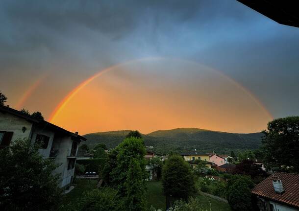 L’arcobaleno nei cieli del Varesotto