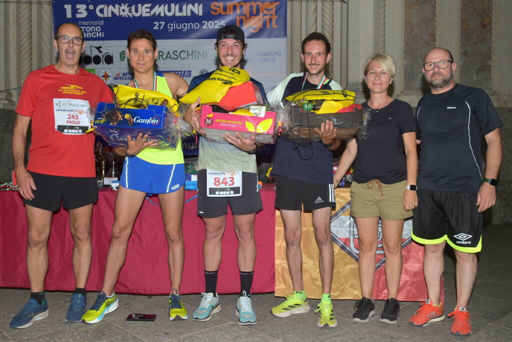 Cinque Mulini Summer Night 2025, una serata di sport e emozioni. I vincitori