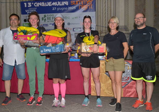 Cinque Mulini Summer Night 2025, una serata di sport e emozioni. I vincitori