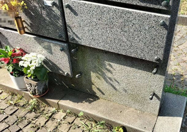 Furto di lapidi al cimitero di Nerviano