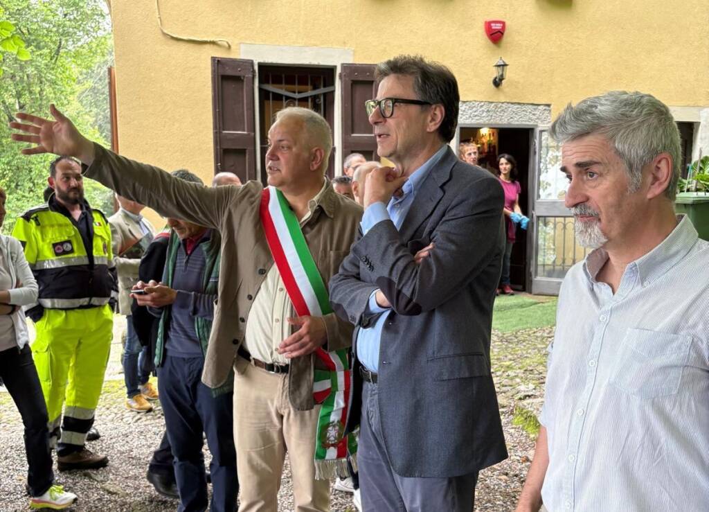 Il ministro Giorgetti in visita a Orino