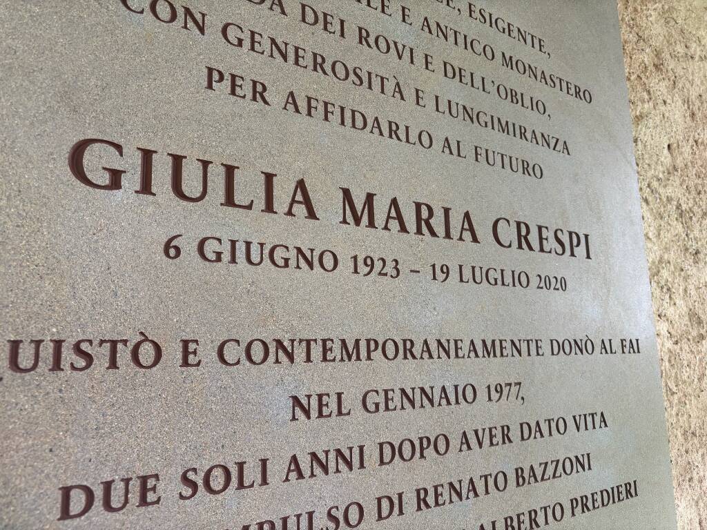 Il monastero di Torba dedicato a Giulia Maria Crespi 