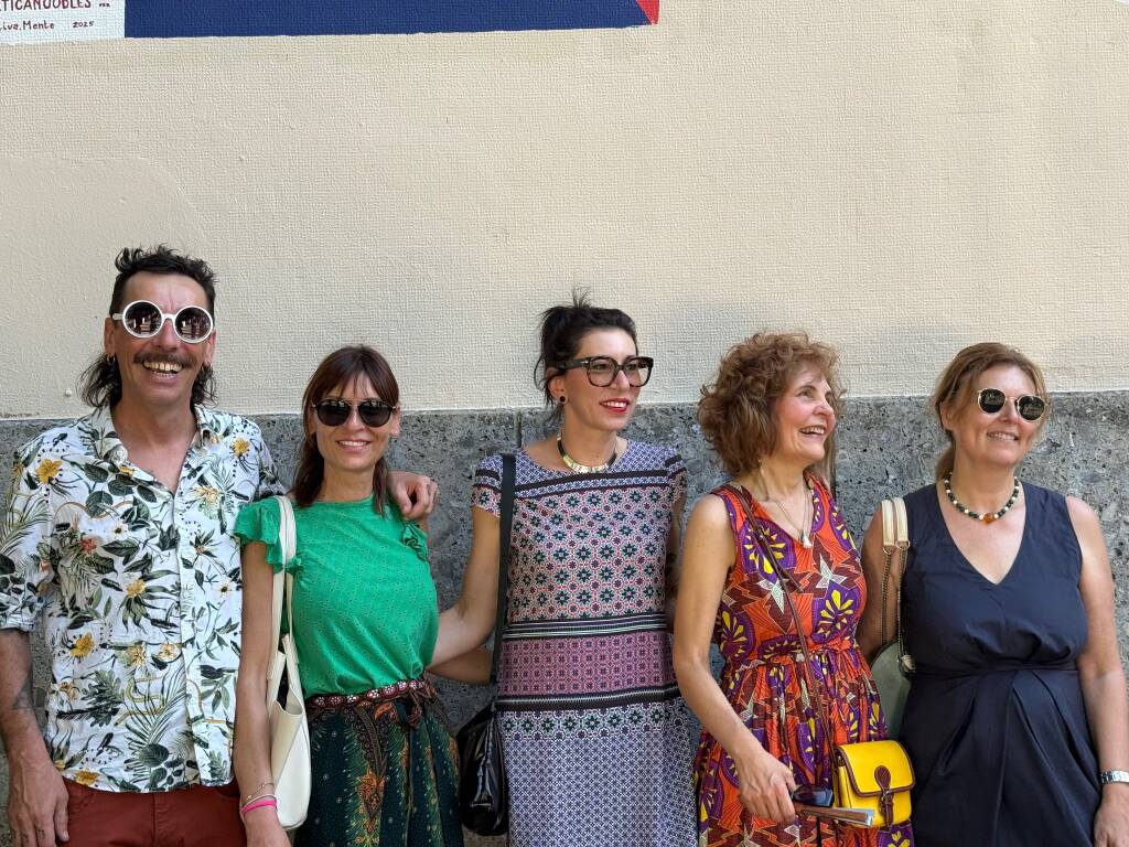 Inaugurato il murales alle Bonvesin De La Riva a Legnano