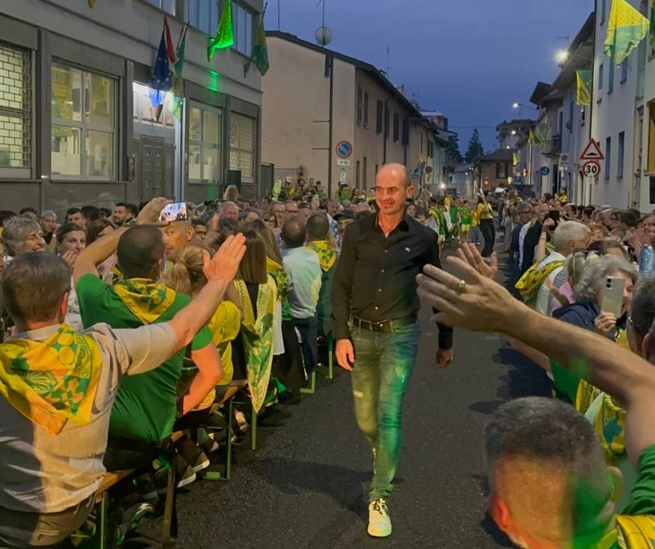 Palio 2025: cena della vittoria - contrada Sant'Ambrogio 