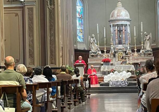 Parabiago in festa per i 55 anni di sacerdozio di don Luigi Colombo
