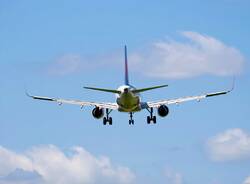 atterraggio decollo aereo Malpensa