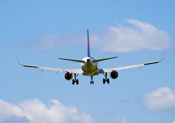 atterraggio decollo aereo Malpensa