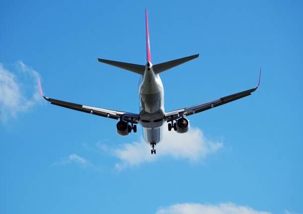 atterraggio decollo aereo Malpensa