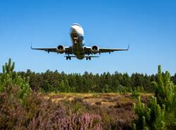 atterraggio decollo aereo Malpensa