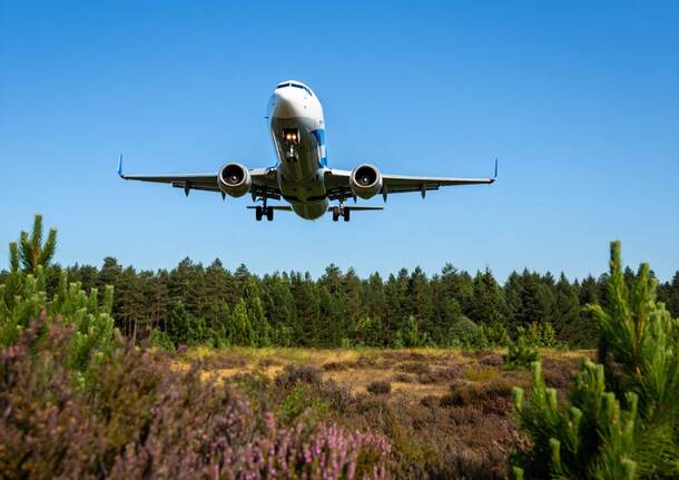 atterraggio decollo aereo Malpensa