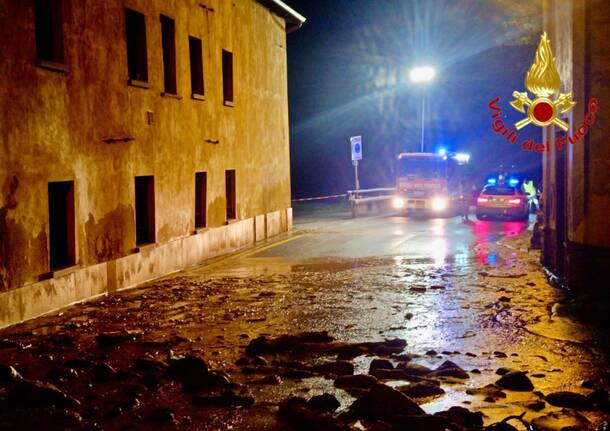 Maltempo in Valtellina, frane ed evacuati