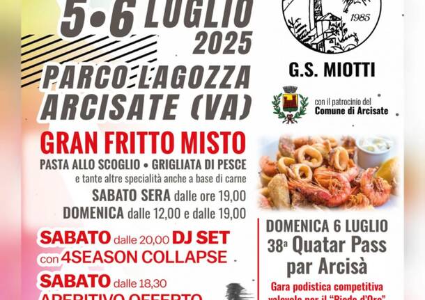 Atletica Arcisate: 40 anni di passione, festa e sport il 5 e 6 luglio!