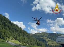 Il Drago di Malpensa impegnato nelle ricerche a Breno