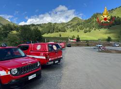 Il Drago di Malpensa impegnato nelle ricerche a Breno