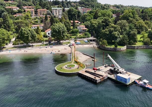 Alfa interviene a Laveno Mombello: 250mila euro e sommozzatori per salvare la spiaggia “Cerro Beach”