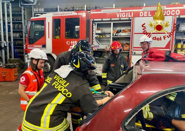 esercitazione vigili del fuoco