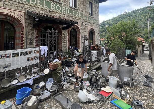 Il borducan dopo ll’incendio