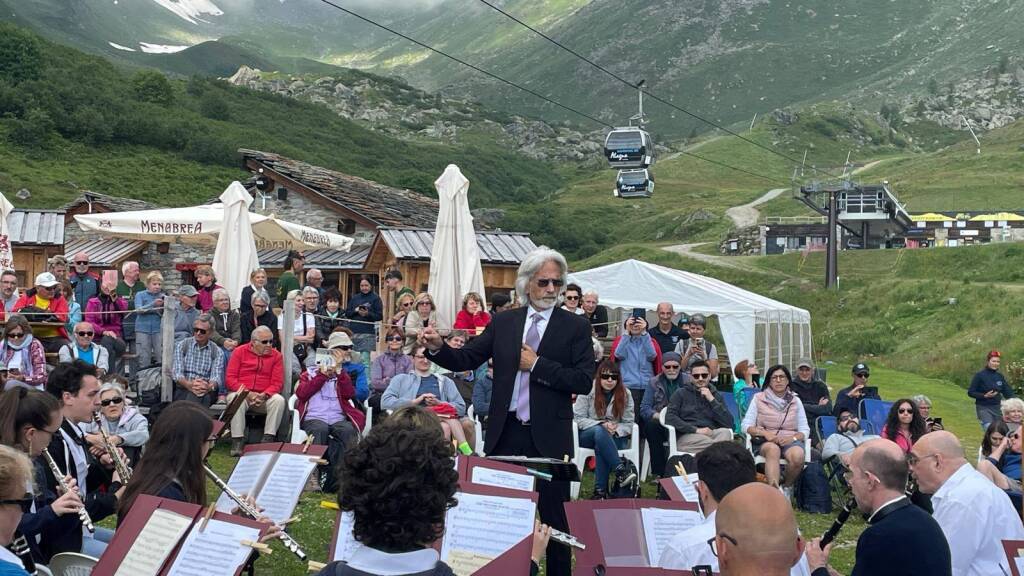 Il corpo musicale santa Cecilia di castellanza ad Alagna