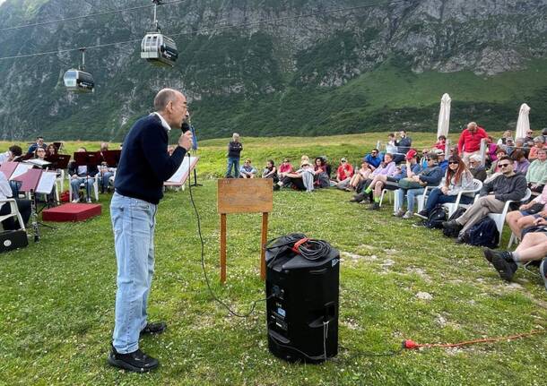 Il corpo musicale santa Cecilia di Castellanza ad Alagna
