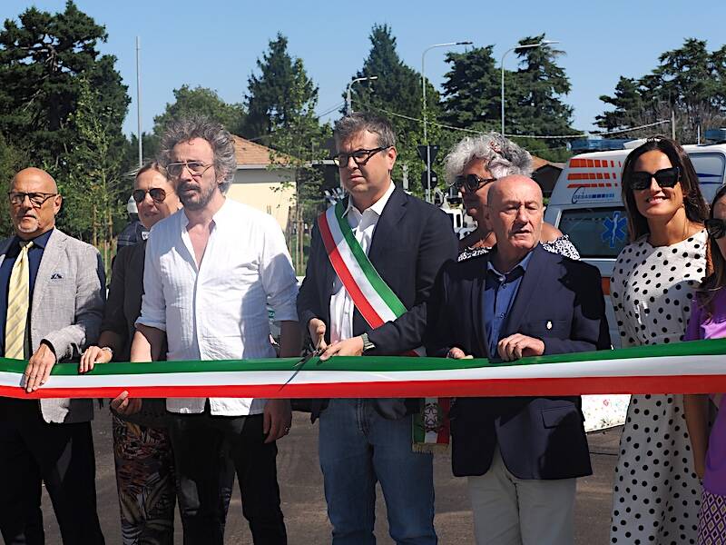Inaugurata la rotonda di viale Milano a Gallarate
