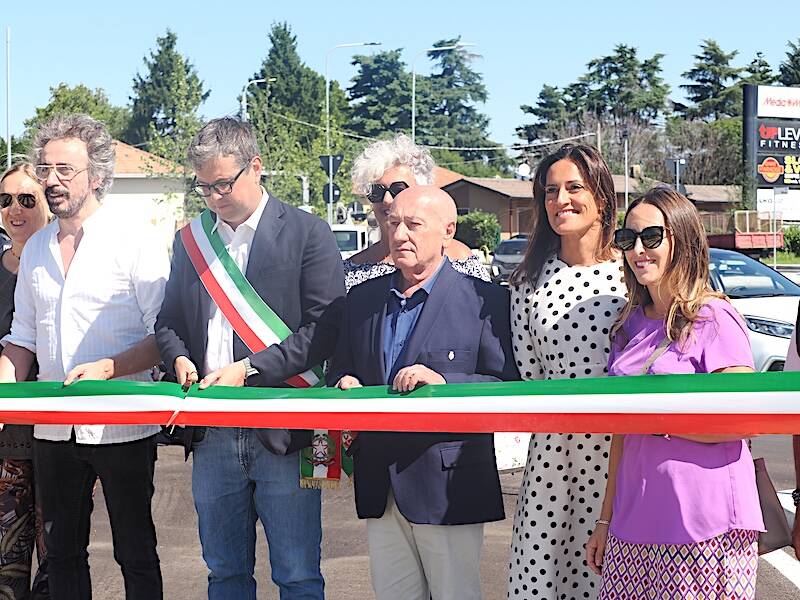 Inaugurata la rotonda di viale Milano a Gallarate