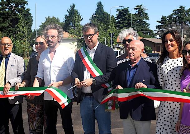 La nuova rotatoria di viale Milano a Gallarate
