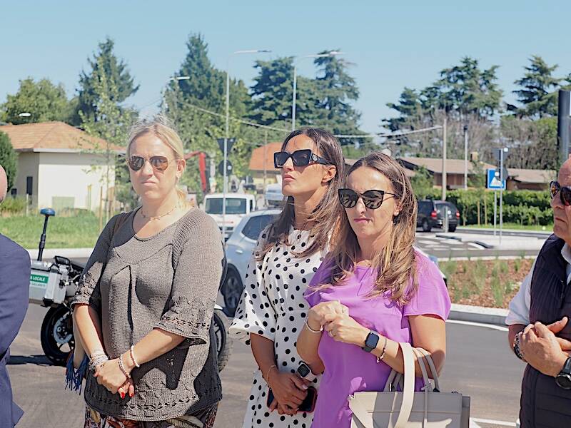 Inaugurata la rotonda di viale Milano a Gallarate