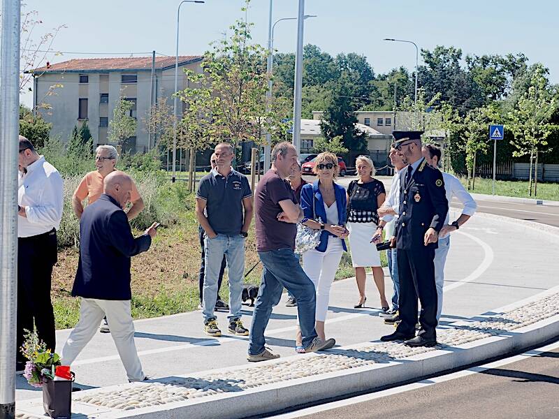 Inaugurata la rotonda di viale Milano a Gallarate