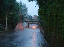 Tradate - Sottopasso via Piave allagato