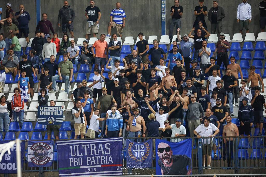 calcio pro patria pro vercelli 2-3