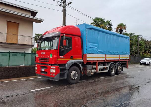camion aiuti gaza cooperativa giubiano