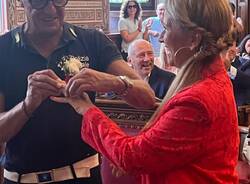 Festa in Polizia Locale a Legnano per le nozze di Marco Rossetti 