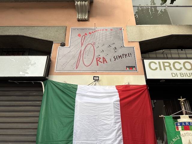 Inaugurazione della meridiana della Resistenza