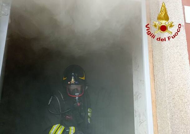 Incendio fabbrica Germignaga