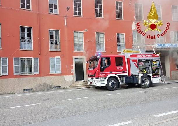 Incendio fabbrica Germignaga