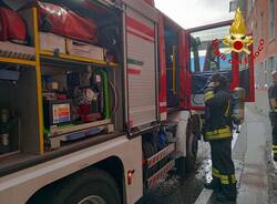 Incendio fabbrica Germignaga